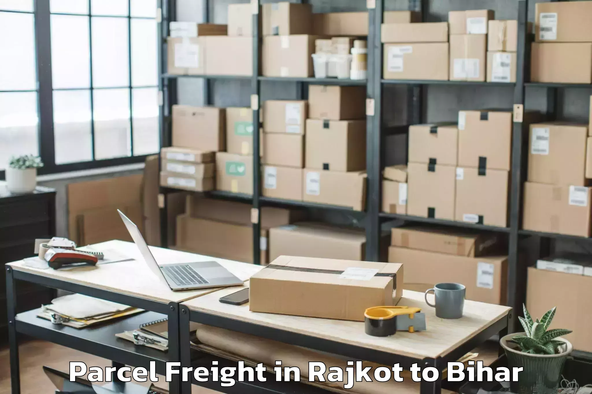 Book Rajkot to Dumra Parcel Freight